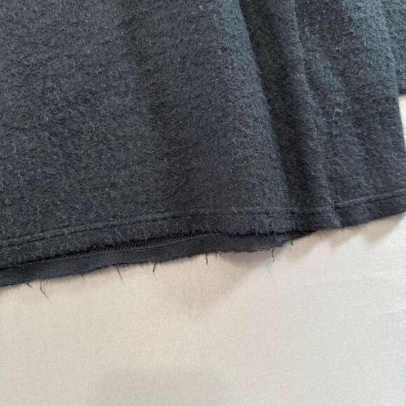 Zara Man Black Wool Blend Long Sleeve Lightweight Knit Size XL Baggy Fit - Picture 6 of 11